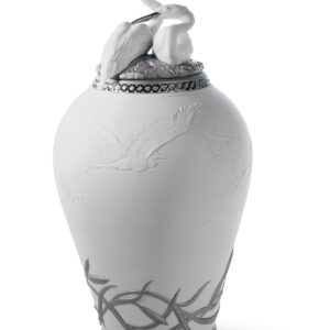 Tibor garzas reales. Lustre plata – Santacreu Store