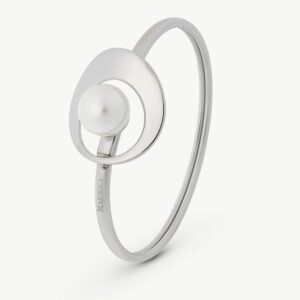 Brazalete Perla Petra en acero – Santacreu Store