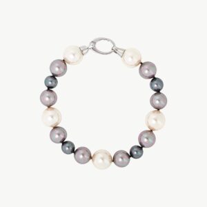 Pulsera de perla elegante en plata – Santacreu Store