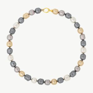 Collar de perla elegante en plata – Santacreu Store