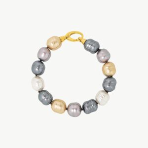 Pulsera de perla elegante en plata – Santacreu Store