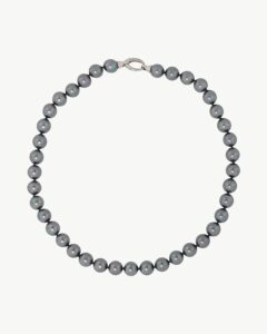 Collar de perla elegante en plata – Santacreu Store
