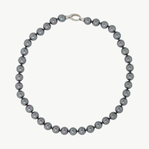 Collar de perla elegante en plata – Santacreu Store