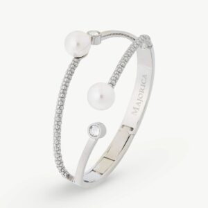 Pulsera de perla elegante en acero – Santacreu Store