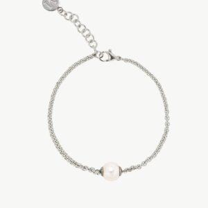 Pulsera de perla elegante en acero – Santacreu Store
