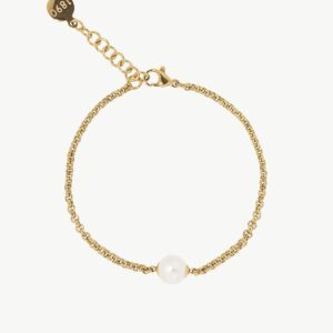 Pulsera de perla elegante en plata – Santacreu Store