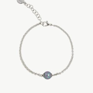 Pulsera de perla elegante en plata – Santacreu Store