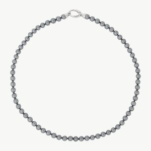 Collar de perla elegante en plata – Santacreu Store