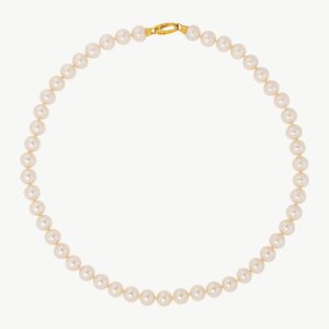 Collar de perla elegante en plata – Santacreu Store
