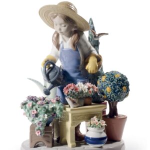 Figura niña En el invernadero – Santacreu Store