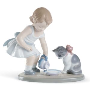 Figura niña El desayuno del gato – Santacreu Store