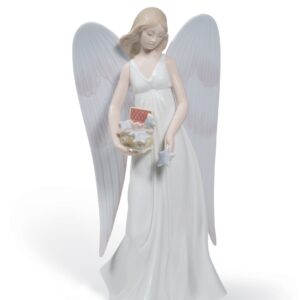 Adorno de Navidad El Ángel de la nieve. Copa de árbol – Santacreu Store