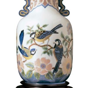 Jarrón herrerillos y flores – Santacreu Store