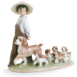 Figura niño con perros Mis pequeños exploradores – Santacreu Store
