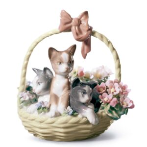 CESTA CON GATITOS Y FLORES – Santacreu Store