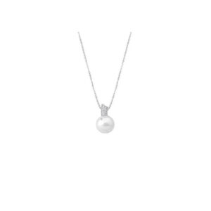 Collar de perla elegante en plata – Santacreu Store