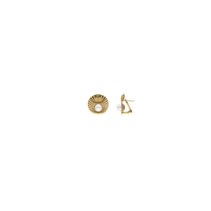 Pendientes Acero Dorado Perla – Santacreu Store