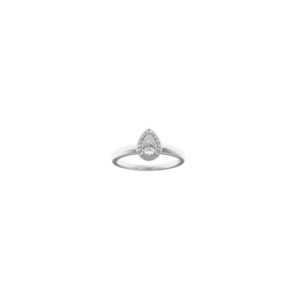 Anillo de plata con circonitas elegante – Santacreu Store