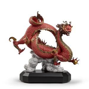 Escultura Dragón auspicioso. Rojo. Serie limitada – Santacreu Store