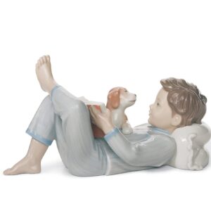 Figura niño con perro ¿Te leo un cuento? – Santacreu Store