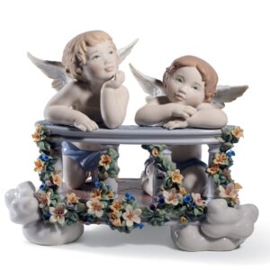 Figura pareja ángeles Balcón celestial. Serie limitada – Santacreu Store
