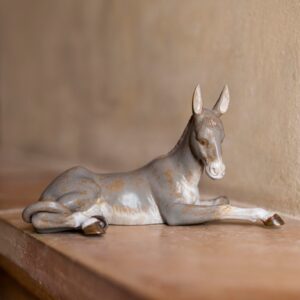 Figura La mula en Belén. Gres – Santacreu Store