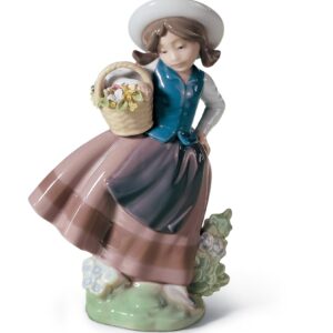 Figura niña Linda con cesta – Santacreu Store