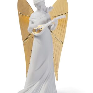 Adorno de Navidad Júbilo celestial. Copa de árbol. Lustre oro – Santacreu Store