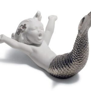 Figura sirena Despertar en el mar. Lustre plata – Santacreu Store