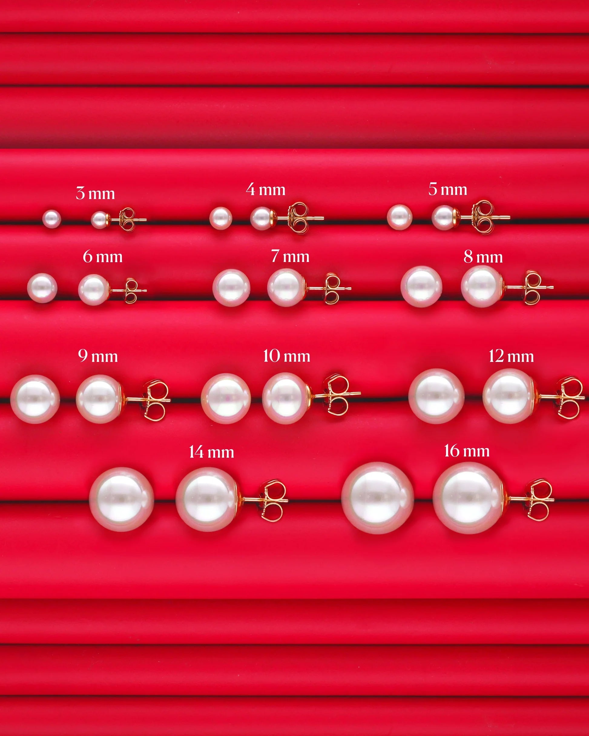 Pendientes Dorados Perla 4mm Lyra – Santacreu Store