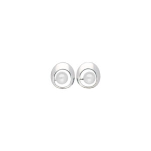 Pendientes de perla elegantes en acero – Santacreu Store