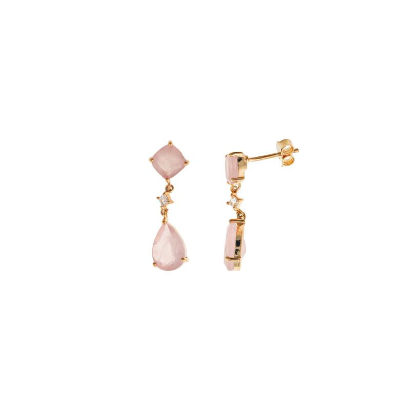 Pendientes chapados en dorado elegantes – Santacreu Store