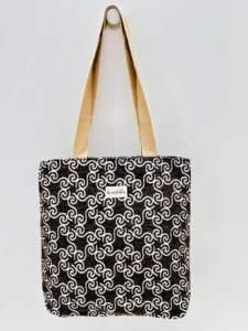 Bolsa Tote - Marron Hilo Plata La Matilda