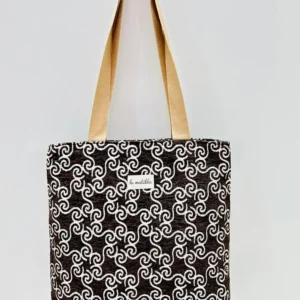 Bolsa Tote - Marron Hilo Plata La Matilda